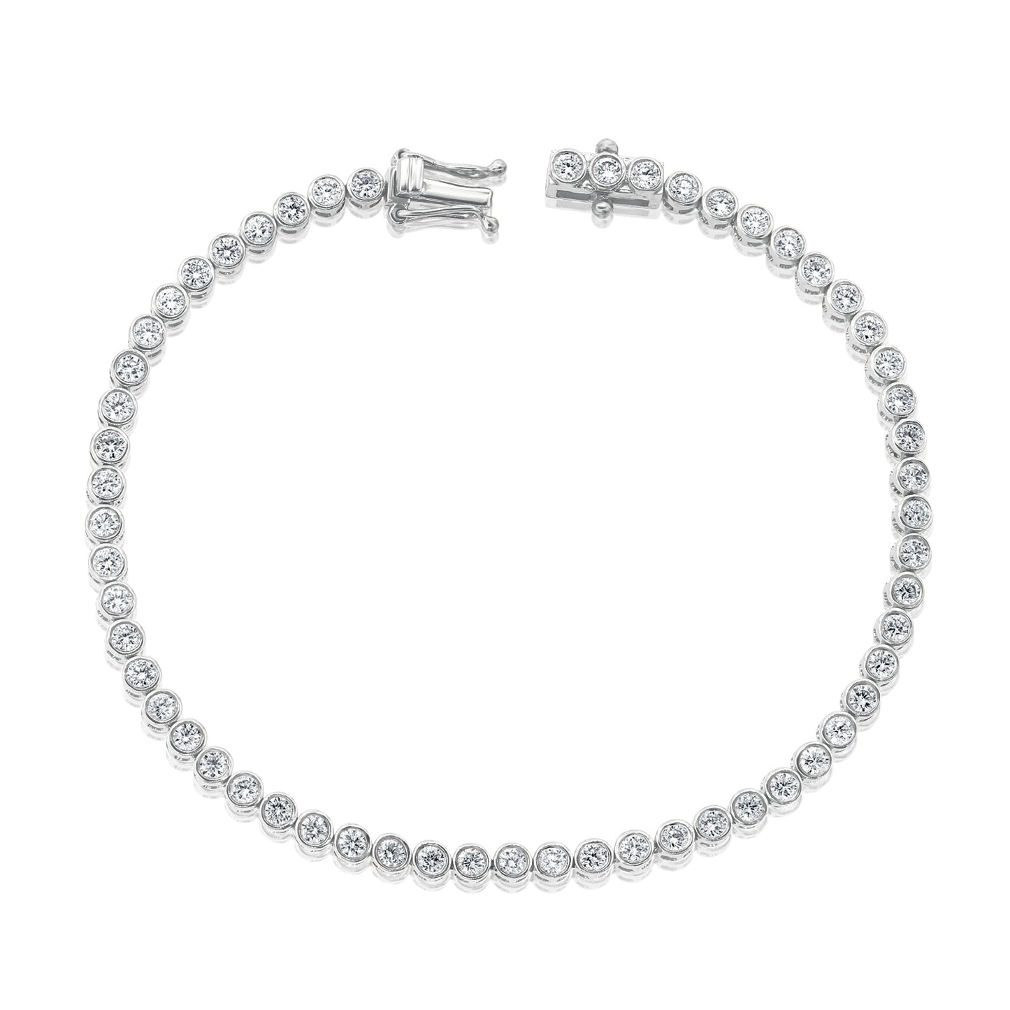 Lab Grown Diamond Bezel Tennis Bracelet